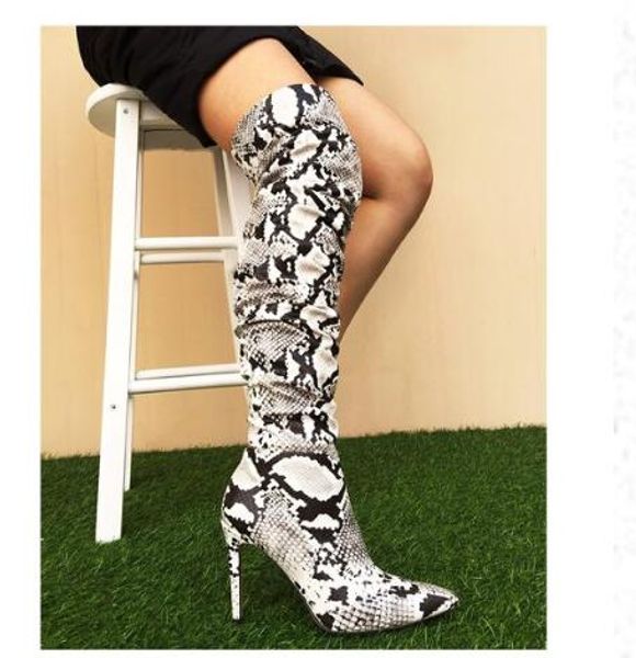 fashion winter star boots women over the knee popular snakeskin thigh high heel long leather boots size 35-43, Black
fashion winter star boots women over the knee popular snakeskin thigh high heel long leather boots size 35-43, Black