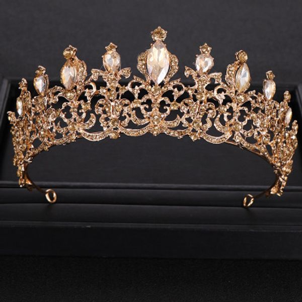 vintage baroque queen tiara wedding crown bridal diadem gold crystal rhinestone head jewelry headpiece wedding hair accessories, Golden;silver
vintage baroque queen tiara wedding crown bridal diadem gold crystal rhinestone head jewelry headpiece wedding hair accessories, Golden;silver