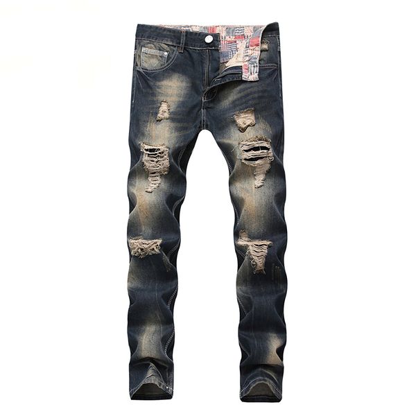zipper motorcycle jeans men loose slim fit destroyed torn ripped denim men jeans hip hop patch hole retro knee rap, Blue
zipper motorcycle jeans men loose slim fit destroyed torn ripped denim men jeans hip hop patch hole retro knee rap, Blue