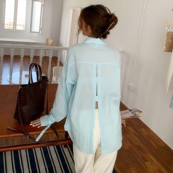solid color shirt casual back long sleeve blouses turn down collar womens and blouse 2020 (b9013, White
solid color shirt casual back long sleeve blouses turn down collar womens and blouse 2020 (b9013, White