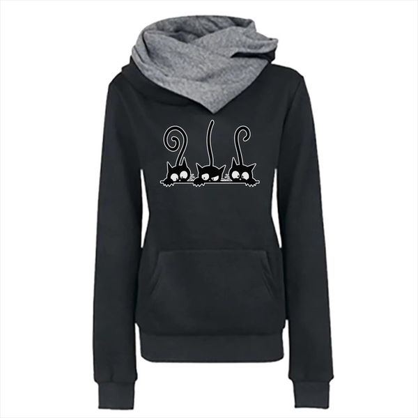 hoody women casual cat printing long sleeve pullover shirts blouse sweatshirt female hoodie sweatshirt women d8, Black
hoody women casual cat printing long sleeve pullover shirts blouse sweatshirt female hoodie sweatshirt women d8, Black