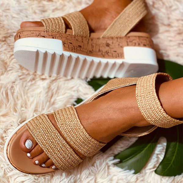 sandals summer women platform peep toe high wedges heel ankle buckles sandalia espadrilles female shoes, Black
sandals summer women platform peep toe high wedges heel ankle buckles sandalia espadrilles female shoes, Black
