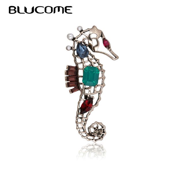 blucome vintage seahorse shape brooch badge crystal rhinestone animal sweater collar clip women men brooches hijab pins garments, Gray
blucome vintage seahorse shape brooch badge crystal rhinestone animal sweater collar clip women men brooches hijab pins garments, Gray