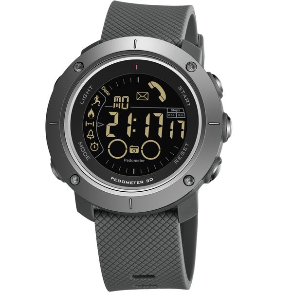 style bluetooth smart step alert watch supports ios android sports electronic watch men's dav-110, Slivery;brown
style bluetooth smart step alert watch supports ios android sports electronic watch men's dav-110, Slivery;brown