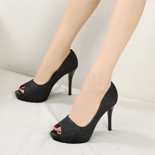 peep toe thick sole pumps women shoes stiletto heels wedding shoes for women bride leather heels party woman, Black
peep toe thick sole pumps women shoes stiletto heels wedding shoes for women bride leather heels party woman, Black