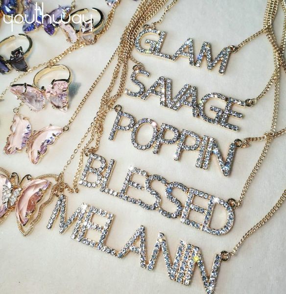 luxury constellation rhienstone letter necklace choker for women glam melanin poppin bleessed word penadant necklace, Silver
luxury constellation rhienstone letter necklace choker for women glam melanin poppin bleessed word penadant necklace, Silver