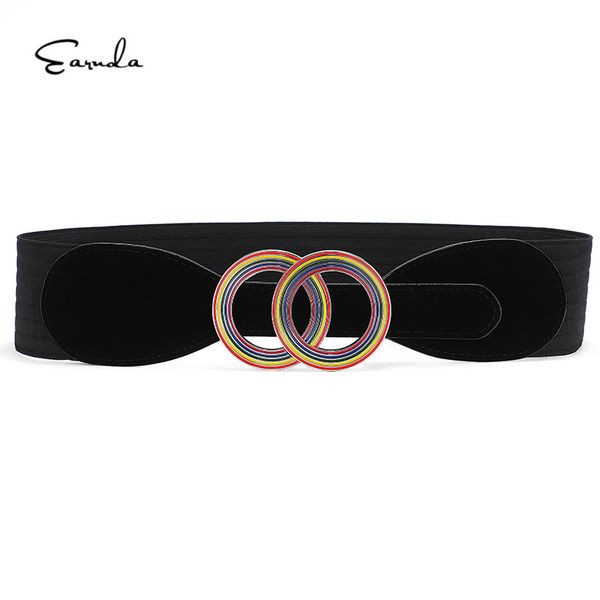 earnda fashion wide cinch strap for jeans dress pants double o-ring buckle women's waist belt, Black;brown
earnda fashion wide cinch strap for jeans dress pants double o-ring buckle women's waist belt, Black;brown