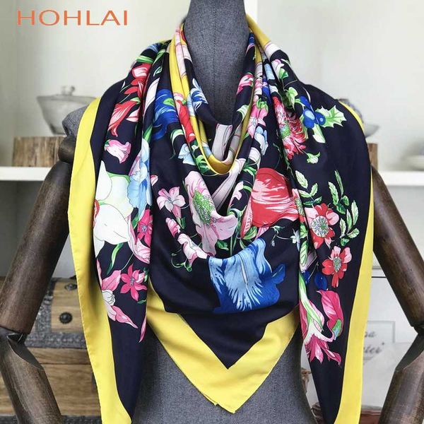 130cm twill silk scarf for ladies floral square scarf 2020new design print kerchief woman neck shawl wraps echarpe, Blue;gray
130cm twill silk scarf for ladies floral square scarf 2020new design print kerchief woman neck shawl wraps echarpe, Blue;gray
