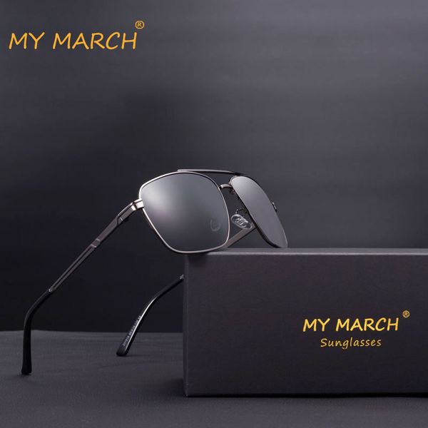 mymarch men polarized sunglasses vintage metal frame sun glasses square shades driving glasses for men oculos masculino uv400, White;black
mymarch men polarized sunglasses vintage metal frame sun glasses square shades driving glasses for men oculos masculino uv400, White;black