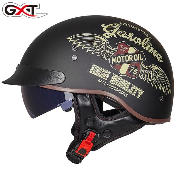 gxt certified retro motorcycle helmet vintage scooter motorcycle half face cycling helmet mt-4
gxt certified retro motorcycle helmet vintage scooter motorcycle half face cycling helmet mt-4