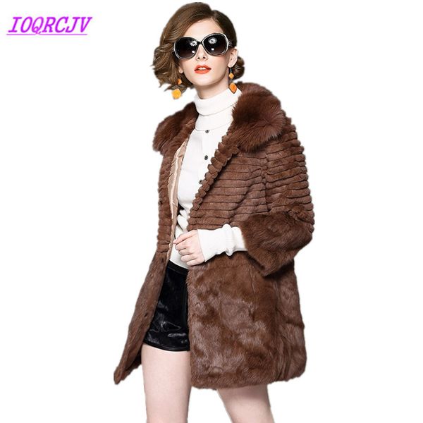 2020 boutique women's autumn winter fur coats fur collar jackets medium length slim outerwear coats ioqrcjv q002, Black
2020 boutique women's autumn winter fur coats fur collar jackets medium length slim outerwear coats ioqrcjv q002, Black