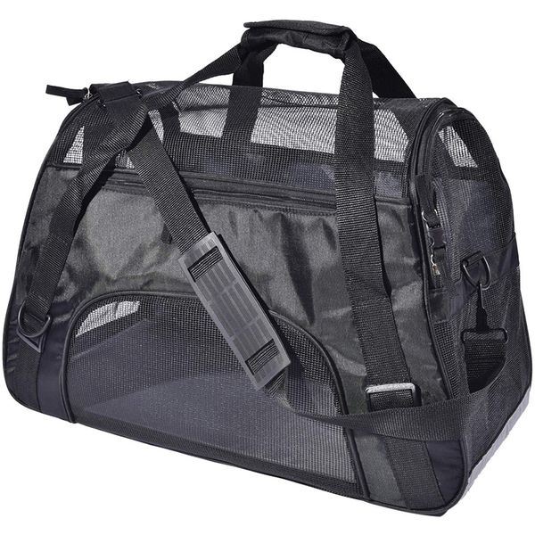 large pet travel carriers soft sided portable bags dogs cats airline approved dog carrier,upgraded version
large pet travel carriers soft sided portable bags dogs cats airline approved dog carrier,upgraded version