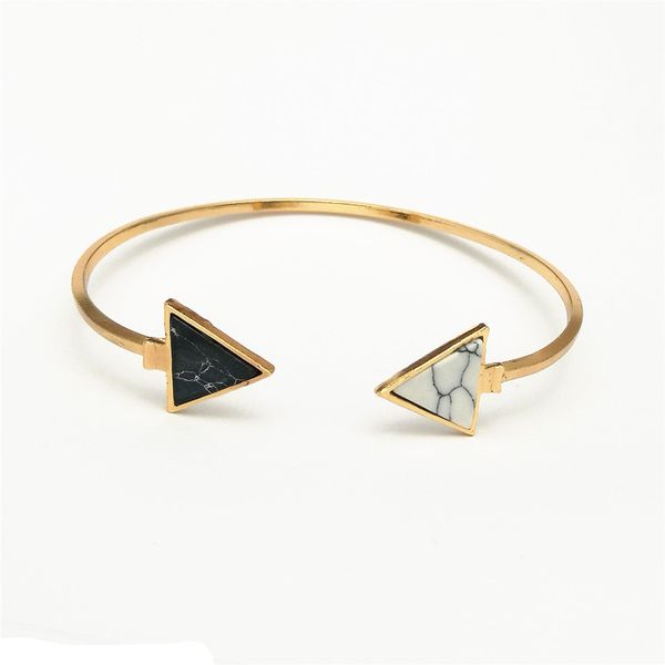 fashion trend marble pattern triangle open bracelet personality crack bracelet wholesale copper, Black
fashion trend marble pattern triangle open bracelet personality crack bracelet wholesale copper, Black