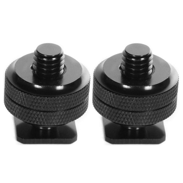 1/4 inch-20 shoe mount adapter tripod screw to flash shoe for dslr camera rig(2 packs
1/4 inch-20 shoe mount adapter tripod screw to flash shoe for dslr camera rig(2 packs