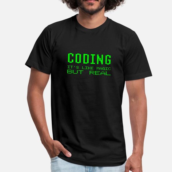 coding it's like magic but real programming joke t shirt men personalized short sleeve size s-3xl male fit humor summer letters shirt
coding it's like magic but real programming joke t shirt men personalized short sleeve size s-3xl male fit humor summer letters shirt