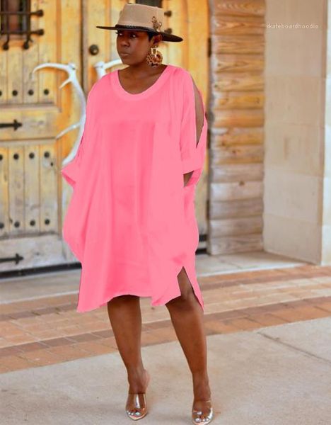solid color loose dresses open cuff crew neck half sleeve female clothing plus size dress womens summer designer, Black;gray
solid color loose dresses open cuff crew neck half sleeve female clothing plus size dress womens summer designer, Black;gray