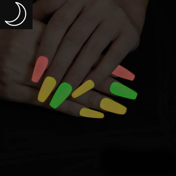 24pcs multicolor luminous fake nails neon lights fluorescent wear music festival press on nails coffin for grils, Red;gold
24pcs multicolor luminous fake nails neon lights fluorescent wear music festival press on nails coffin for grils, Red;gold
