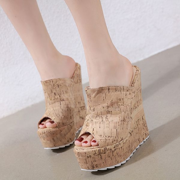 size 35-42 ladies wedges 15cm high heels platform wedges shoes women slippers gladiator sandals womens heels summer slippers, Black
size 35-42 ladies wedges 15cm high heels platform wedges shoes women slippers gladiator sandals womens heels summer slippers, Black