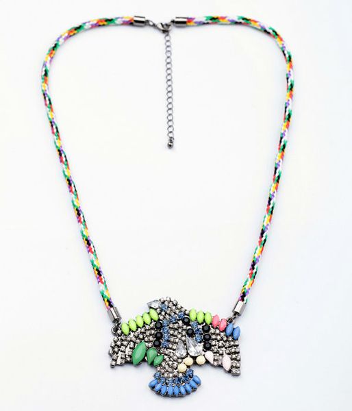 kiss me new styles 2013 fashion jewelry braided rope eagle pendant fashion necklace, Silver 
kiss me new styles 2013 fashion jewelry braided rope eagle pendant fashion necklace, Silver
