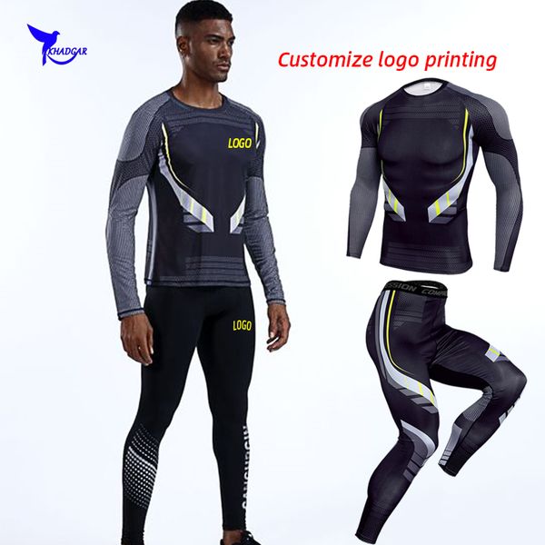 quick dry elastic men printed running set long sleeve shirt+pants 2pcs sport suit gym fitness tracksuit training clothing custom, Black;blue
quick dry elastic men printed running set long sleeve shirt+pants 2pcs sport suit gym fitness tracksuit training clothing custom, Black;blue