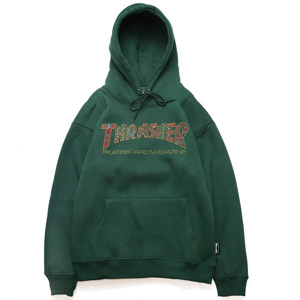 hoodie men's europe and america net red thrasher cotton letter plus velvet hoodie sweatshirt fashion leisure hip hop pullover new style, Black
hoodie men's europe and america net red thrasher cotton letter plus velvet hoodie sweatshirt fashion leisure hip hop pullover new style, Black