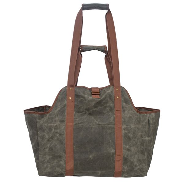 portable log carrier bag wax canvas large capacity heavy duty firewood storage
portable log carrier bag wax canvas large capacity heavy duty firewood storage