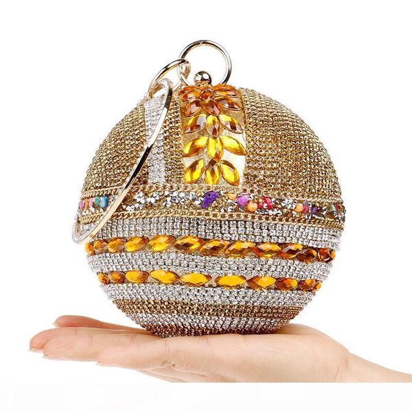 designer-fashion crystal beaded women handbag diamonds evening party purse bridal wedding party round ball shape clutches women purses
designer-fashion crystal beaded women handbag diamonds evening party purse bridal wedding party round ball shape clutches women purses