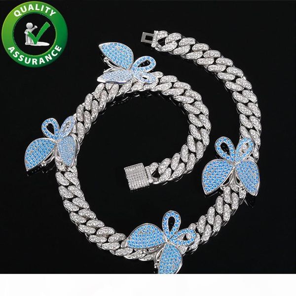 hip hop mens jewelry luxury designer butterfly necklace iced out cuban link chains bling diamond rapper charm fashion women men accessories, Silver
hip hop mens jewelry luxury designer butterfly necklace iced out cuban link chains bling diamond rapper charm fashion women men accessories, Silver