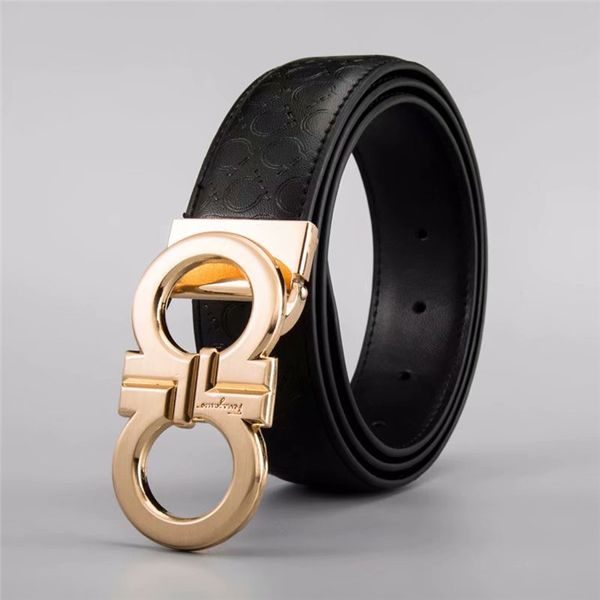 business belts mens belt fashion men genuine leather black belts women big gold buckle smooth womens classic casual ceinture with box72-15, Black;brown
business belts mens belt fashion men genuine leather black belts women big gold buckle smooth womens classic casual ceinture with box72-15, Black;brown