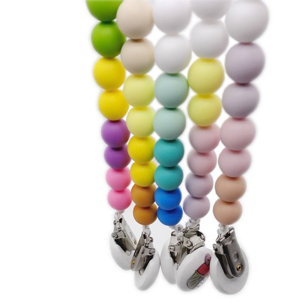 silicone rainbow pacifier chain holder teething pacifier clips with safe silicone beads for nipples baby
silicone rainbow pacifier chain holder teething pacifier clips with safe silicone beads for nipples baby