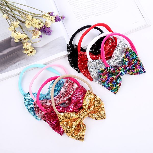 24pcs fashion glitter bow nylon headbands solid sequin bowknot hairbands newborn princess headwear boutique hair accessories, Slivery;white
24pcs fashion glitter bow nylon headbands solid sequin bowknot hairbands newborn princess headwear boutique hair accessories, Slivery;white