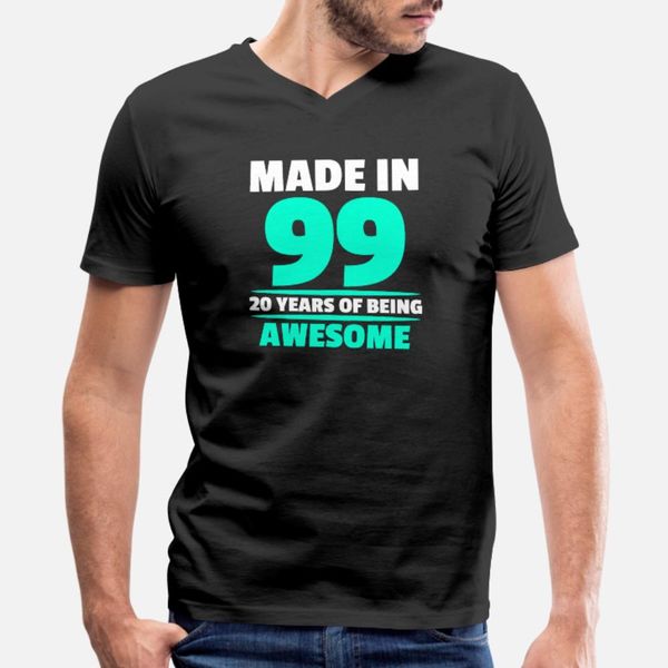 made in 1999 born gift 20th birthday 20 years t shirt men designs 100% cotton crew neck pattern crazy breathable summer style vintage shirt
made in 1999 born gift 20th birthday 20 years t shirt men designs 100% cotton crew neck pattern crazy breathable summer style vintage shirt