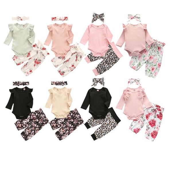 infant newborn baby girl 3pcs spring autumn sets clothes ribbed ruffle long sleeve bodysuit floral leopard pants headband outfit, White
infant newborn baby girl 3pcs spring autumn sets clothes ribbed ruffle long sleeve bodysuit floral leopard pants headband outfit, White