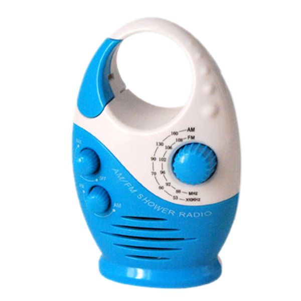 am/fm radio portable waterproof radio bathroom suction cup hook-up rechargeable, auto search signal
am/fm radio portable waterproof radio bathroom suction cup hook-up rechargeable, auto search signal