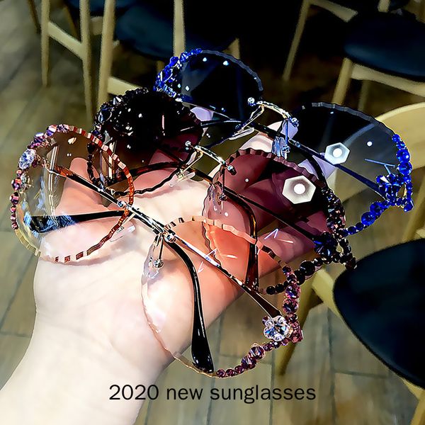 sunglasses women 2021 fashon vinage sqaure luxury glasses rimless rhinesotne shades for summer nx, White;black
sunglasses women 2021 fashon vinage sqaure luxury glasses rimless rhinesotne shades for summer nx, White;black
