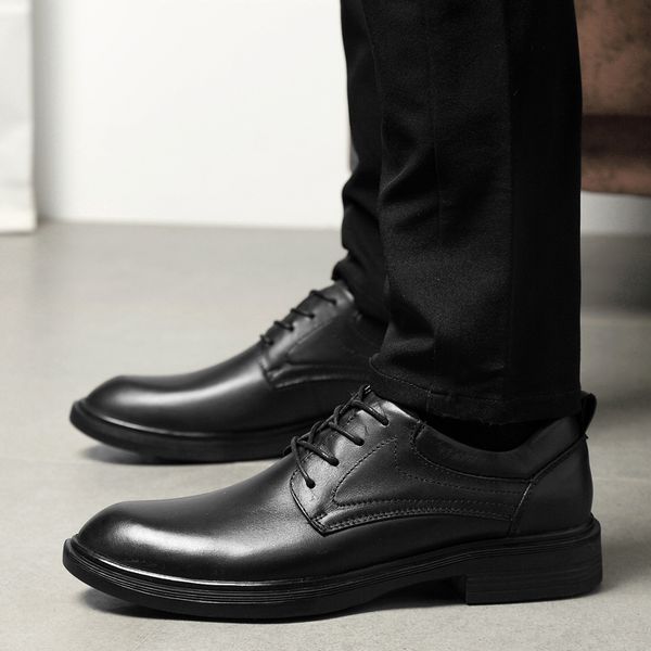 british style genuine leather men oxford shoes lace up vintage design men business dress wedding shoes men, Black
british style genuine leather men oxford shoes lace up vintage design men business dress wedding shoes men, Black