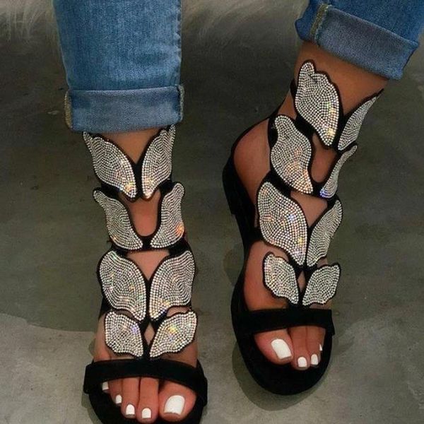 women sandals 2020 rhinestone sandals fashion bling women summer shoes platform soft-slip non-slip ladies beach, Black
women sandals 2020 rhinestone sandals fashion bling women summer shoes platform soft-slip non-slip ladies beach, Black
