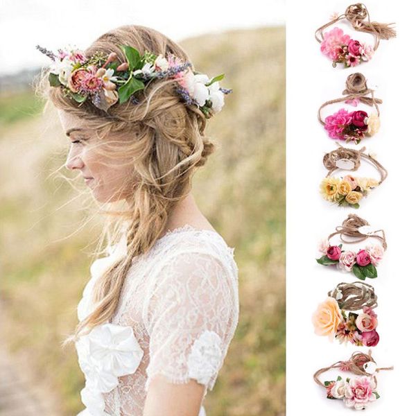 women girl boho flower floral hairband headband wreath party bride wedding beach
women girl boho flower floral hairband headband wreath party bride wedding beach