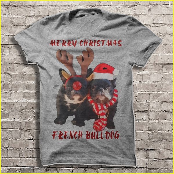 merry christmas french bulldog t-shirts
