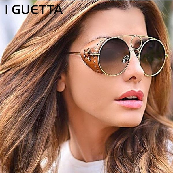 sunglasses iguetta retro steampunk women brand designer alloy stylish personality leather rivet design men fashions iyjb640, White;black
sunglasses iguetta retro steampunk women brand designer alloy stylish personality leather rivet design men fashions iyjb640, White;black