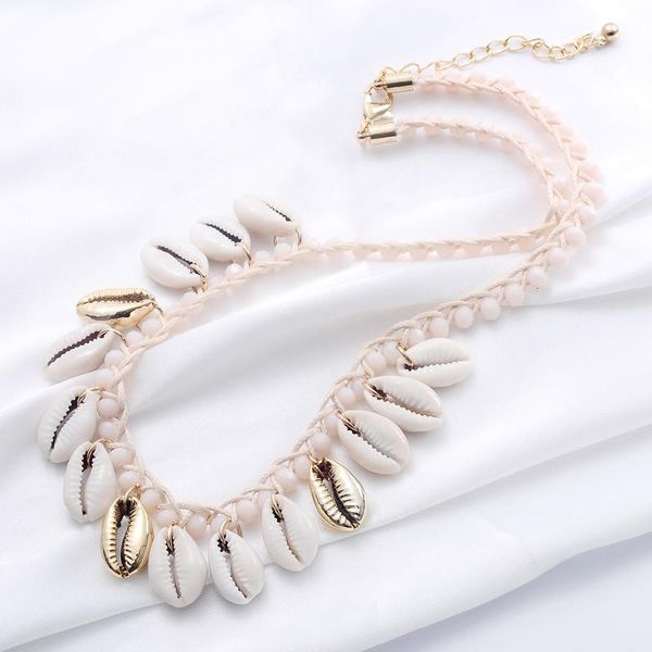 ethnic bohemian natural shell necklace choker beads rope chain sea shell boho jewelry statement necklace for women, Golden;silver
ethnic bohemian natural shell necklace choker beads rope chain sea shell boho jewelry statement necklace for women, Golden;silver