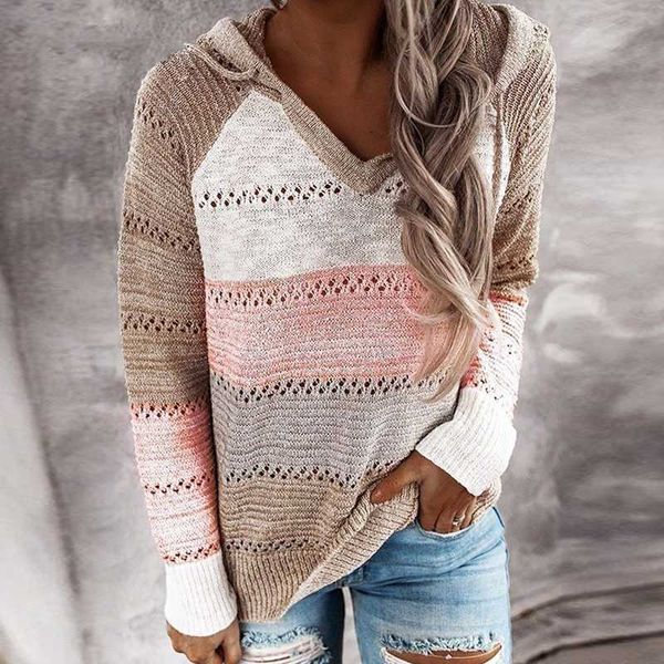 women's sweaters women elegant long sleeve hooded knitted sweater autumn striped v-neck pullovers knitwear winter vintage, White;black
women's sweaters women elegant long sleeve hooded knitted sweater autumn striped v-neck pullovers knitwear winter vintage, White;black