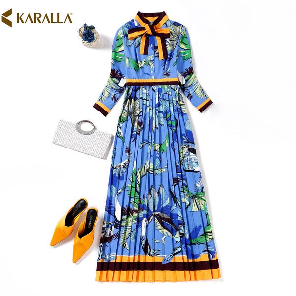 casual dresses long dress 2021 runway fashion ladies temperament bow pleated seaside vacation brand h1030, Black;gray
casual dresses long dress 2021 runway fashion ladies temperament bow pleated seaside vacation brand h1030, Black;gray