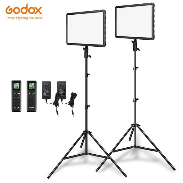 godox 2pcs ledp260c ultra-thin 30w 3300-5600k led video light panel lamp with 2pcs 2m light stand for video studio lights
godox 2pcs ledp260c ultra-thin 30w 3300-5600k led video light panel lamp with 2pcs 2m light stand for video studio lights