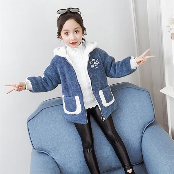 girls winter wool hooded coat thick fluffy warm casual outerwear clothes kids fleece parkas teen clothing girls 9 10 11 12 years, Blue;gray
girls winter wool hooded coat thick fluffy warm casual outerwear clothes kids fleece parkas teen clothing girls 9 10 11 12 years, Blue;gray