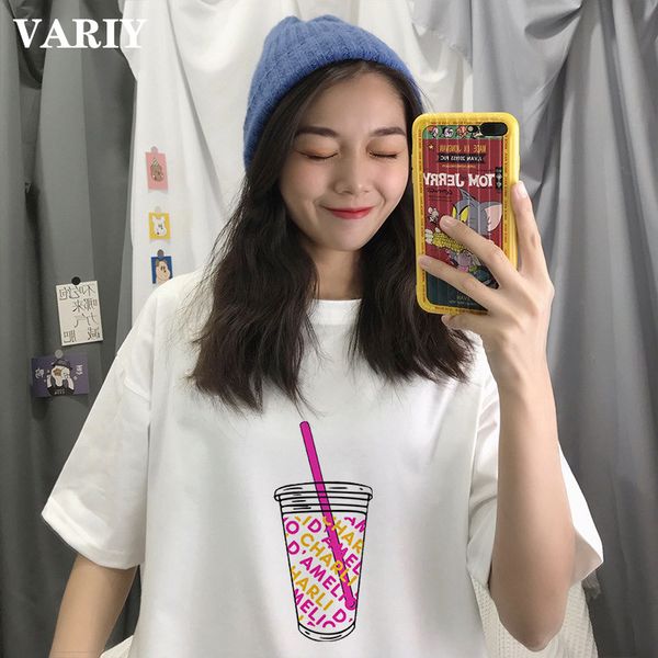 women's t-shirt ice coffee splatter print o-neck short sleeve 90s harajuku charli &the house funny graphic t shirt women, White
women's t-shirt ice coffee splatter print o-neck short sleeve 90s harajuku charli &the house funny graphic t shirt women, White