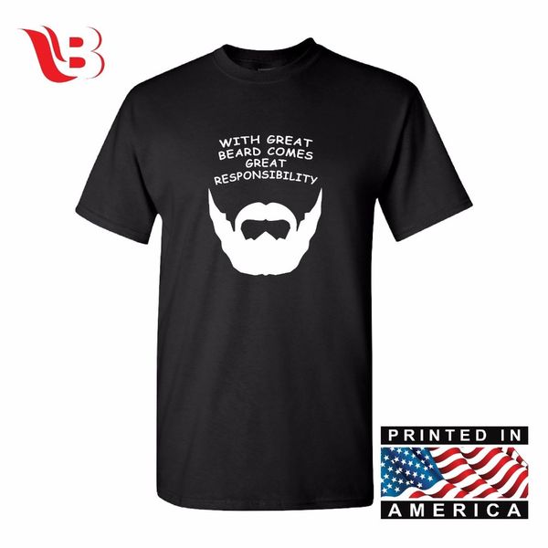 2019 new fashion men t shirt with great beard comes great responsibility 3d t shirt funny casual tee shirts
2019 new fashion men t shirt with great beard comes great responsibility 3d t shirt funny casual tee shirts