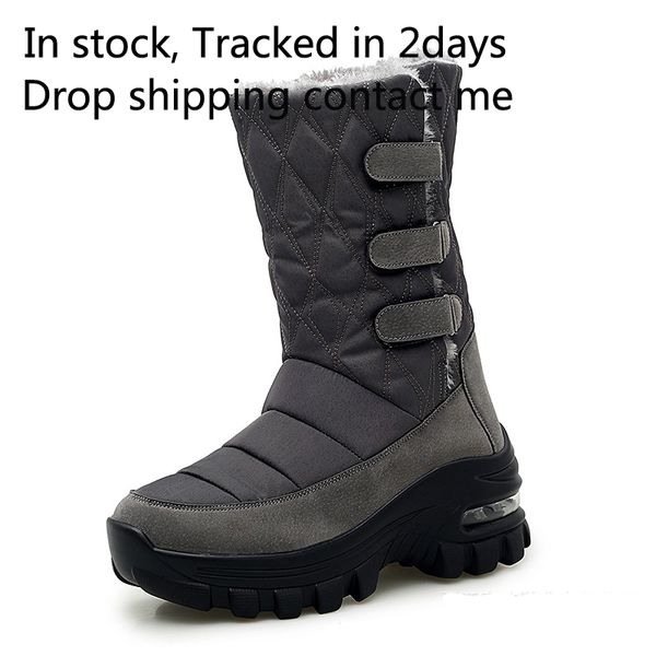 boots 2021 women's shoes snow ladies winter flock warm waterproof non-slip middle tube platform outside botas, Black
boots 2021 women's shoes snow ladies winter flock warm waterproof non-slip middle tube platform outside botas, Black