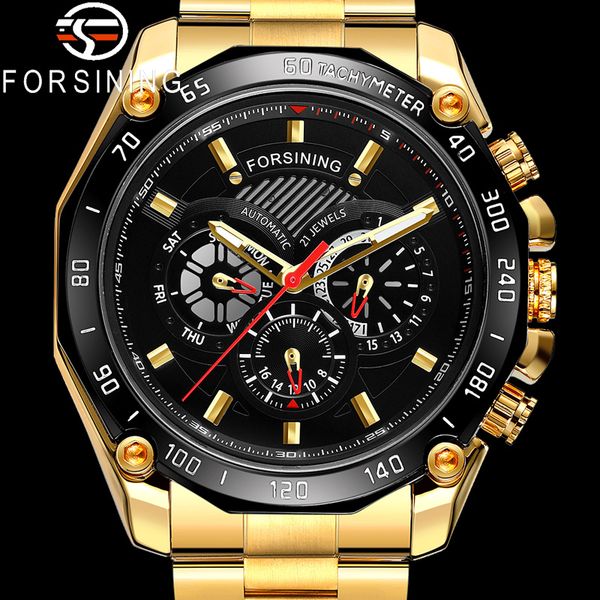 forsining new automatic mechanical men wristwatch sport male clock gold stainless steel man watch 6910, Slivery;brown
forsining new automatic mechanical men wristwatch sport male clock gold stainless steel man watch 6910, Slivery;brown
