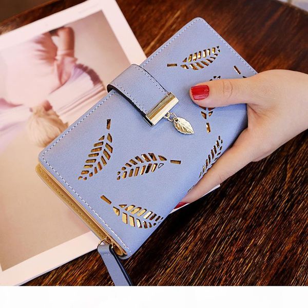 2019 new korean version of women's wallet long fashion hand bag hollow leaves zip buckle wallet, Red;black
2019 new korean version of women's wallet long fashion hand bag hollow leaves zip buckle wallet, Red;black